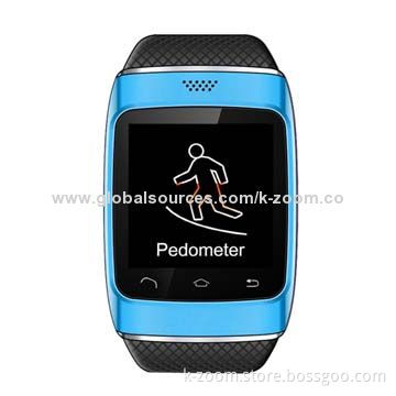 Watch Phone with Fashionable Design, Pedometer, Anti-lost Function